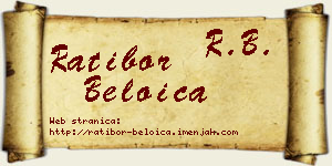 Ratibor Beloica vizit kartica